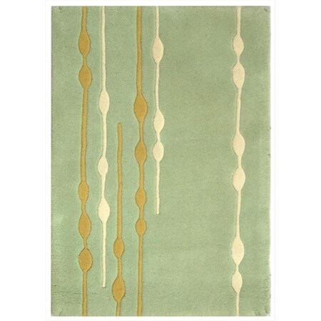 Safavieh 2 ft. 6 in. x 12 ft. Runner Contemporary Soho Light Green Hand Tufted Rug SOH303A-212